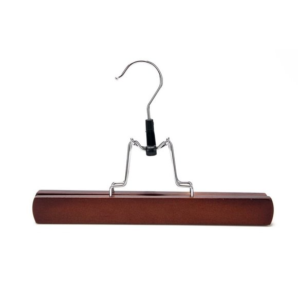 Solid Wooden Wood Skirt Hangers/ Retro Finished - Picture 5 of 7